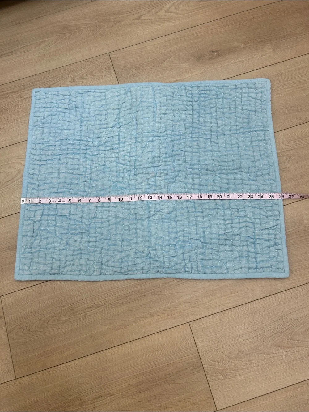 Pottery Barn Stonewashed Cotton Pick-Stitch Sham Blue Standard Set